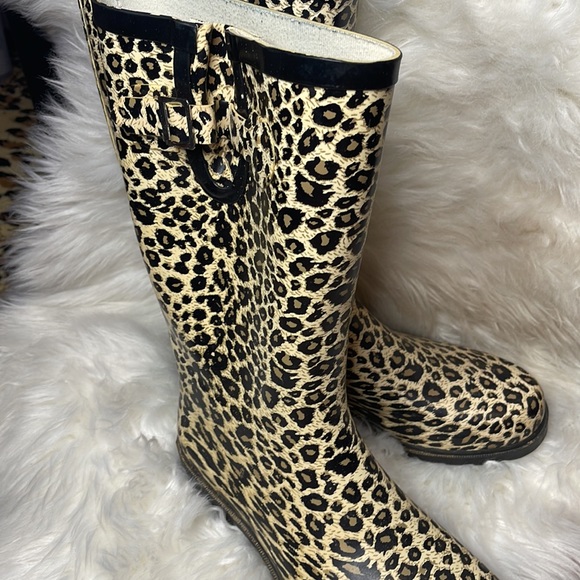 Leopard print rain boots - Picture 3 of 5